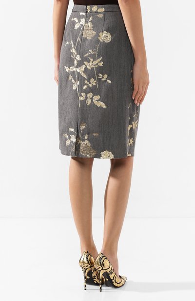 Юбка DRIES VAN NOTEN серого цвета по цене 72650 руб., арт. 192-10821-8362, фото 4 Юбка DRIES VAN NOTEN, арт. 192-10821-8362, фото 4
