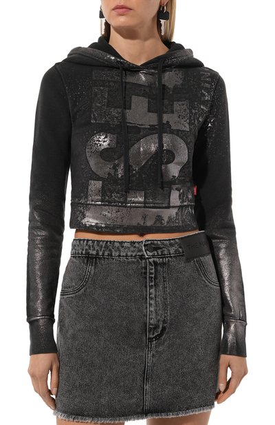 Хлопковое худи DIESEL, арт. A14969/0AJEA, фото 3