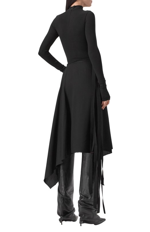 Топ из вискозы Ann Demeulemeester B0012573/FA433 Чёрный  B0012573/FA433 Фото 4