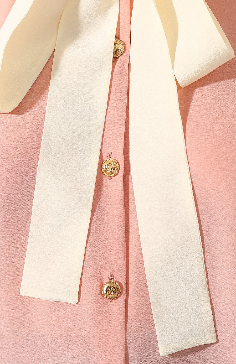 Шелковая блузка GUCCI розового цвета по цене 95000 руб., арт. 595791/ZAA0G, фото 5 Шелковая блузка GUCCI, арт. 595791/ZAA0G, фото 5