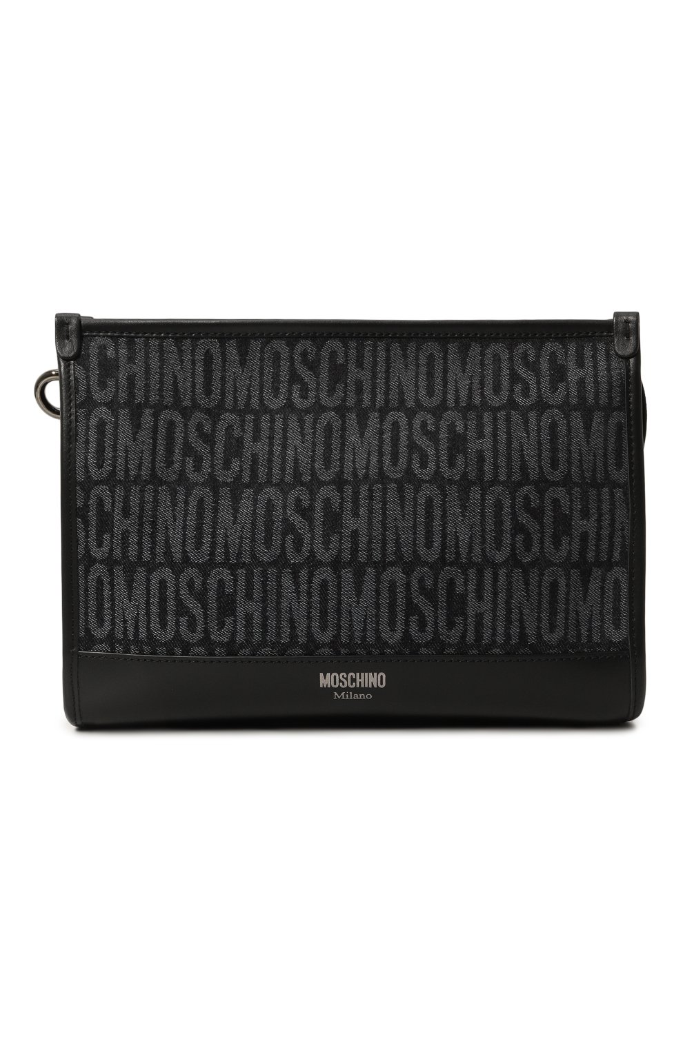 Борсетка MOSCHINO темно-серого цвета по цене 59950 руб., арт. A8408/8274, фото 1 Борсетка MOSCHINO, арт. A8408/8274, фото 1