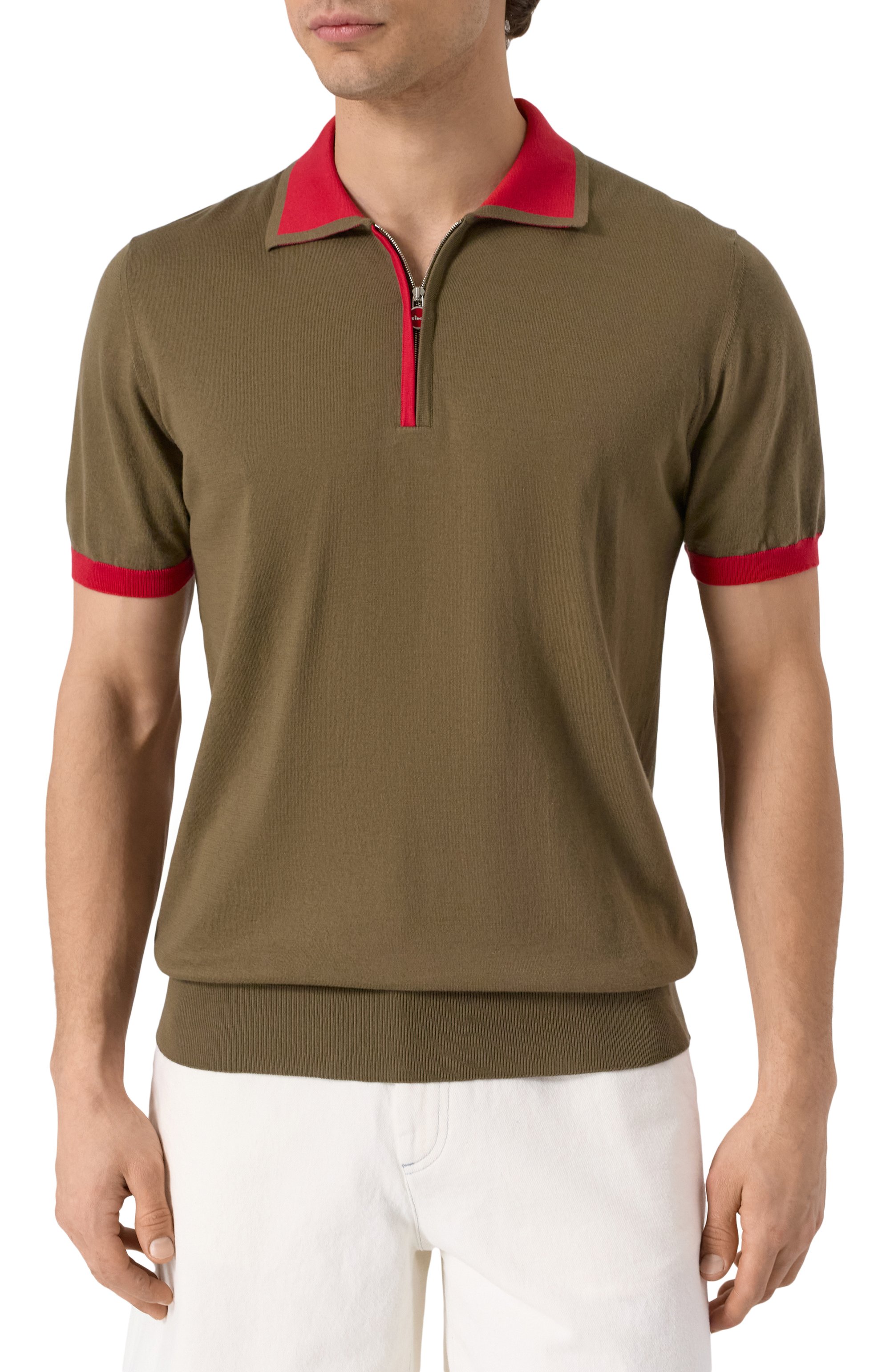 Хлопковое поло KITON, арт. UMK0571V106A, фото 3