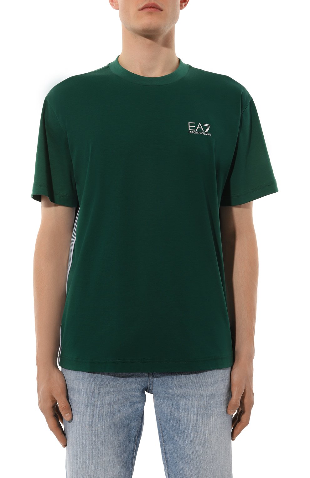 Хлопковая футболка EA7, арт. 6DPT19/PJ0LZ, фото 3