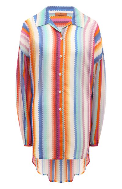Женская блузка из хлопка и шелка MISSONI, арт. MC24SK00/BW00PN