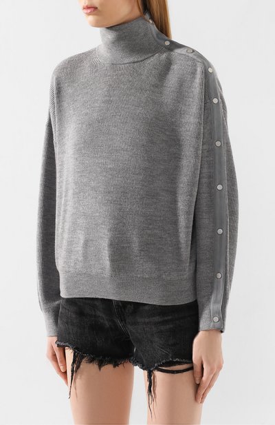 Шерстяной свитер ALEXANDERWANG.T серого цвета по цене 38350 руб., арт. 4KC1201053, фото 3 Шерстяной свитер ALEXANDERWANG.T, арт. 4KC1201053, фото 3