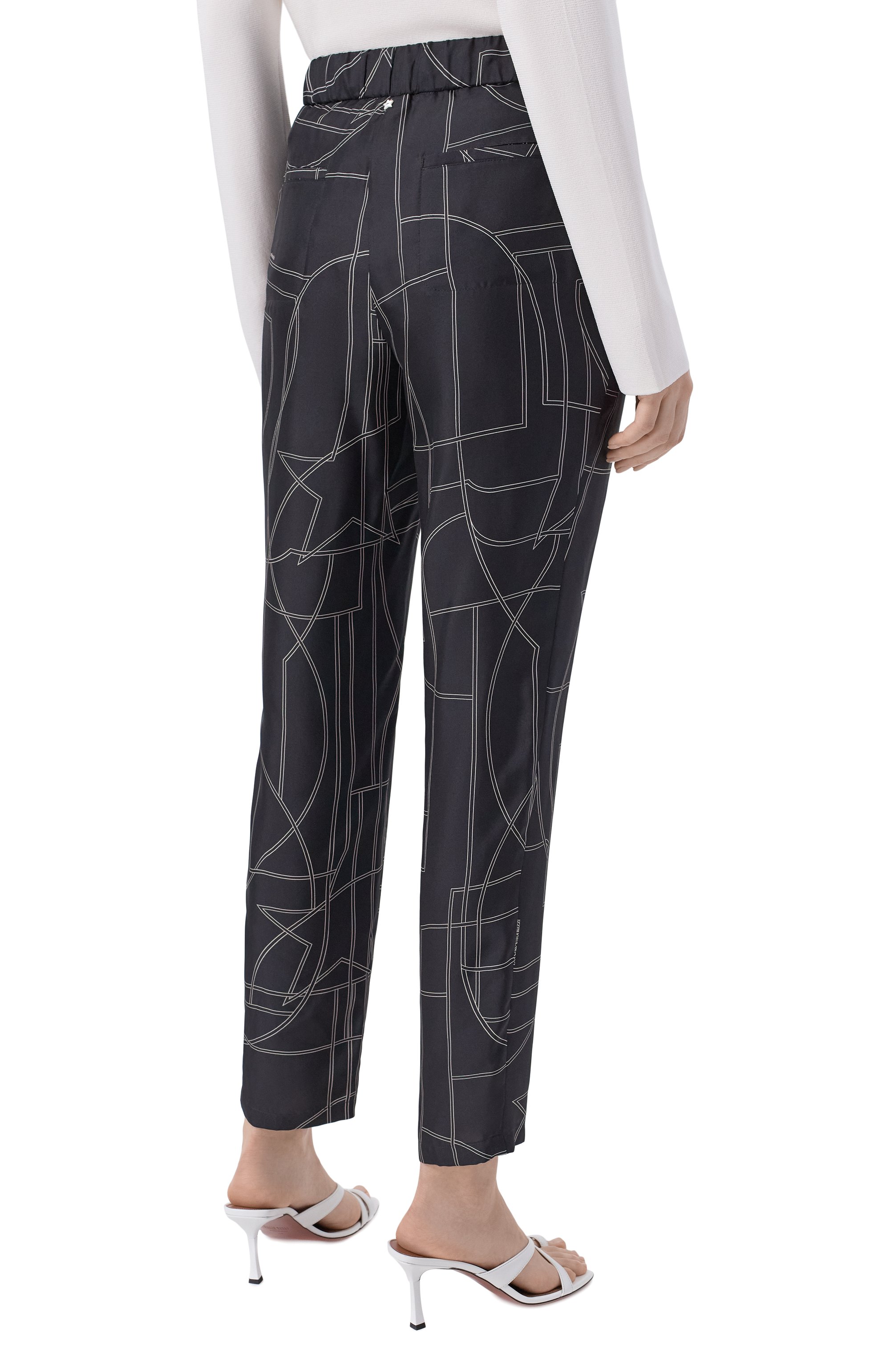 Шелковые брюки LORENA ANTONIAZZI, арт. E2649PA80D/5300, фото 4