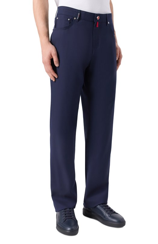 Шерстяные брюки Kiton UPR005LK0127H05 Синий  UPR005LK0127H05 Фото 3