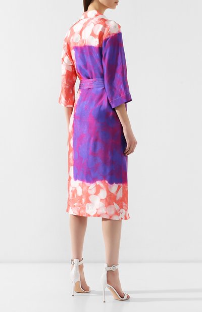Платье с поясом DRIES VAN NOTEN розового цвета по цене 79900 руб., арт. 191-11098-7361, фото 4 Платье с поясом DRIES VAN NOTEN, арт. 191-11098-7361, фото 4