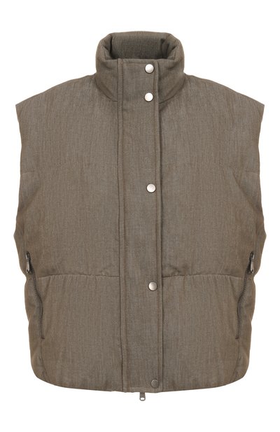 Женский хлопковый жилет BRUNELLO CUCINELLI, арт. MB1257605