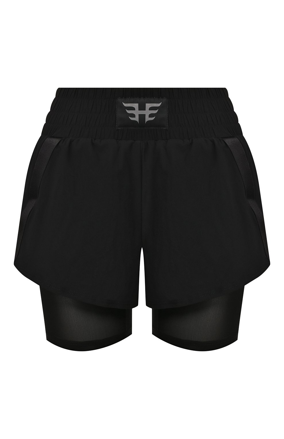 Шорты HEROINE SPORT черного цвета по цене 12450 руб., арт. HS-6-016/SPRING 2020, фото 1 Шорты HEROINE SPORT, арт. HS-6-016/SPRING 2020, фото 1