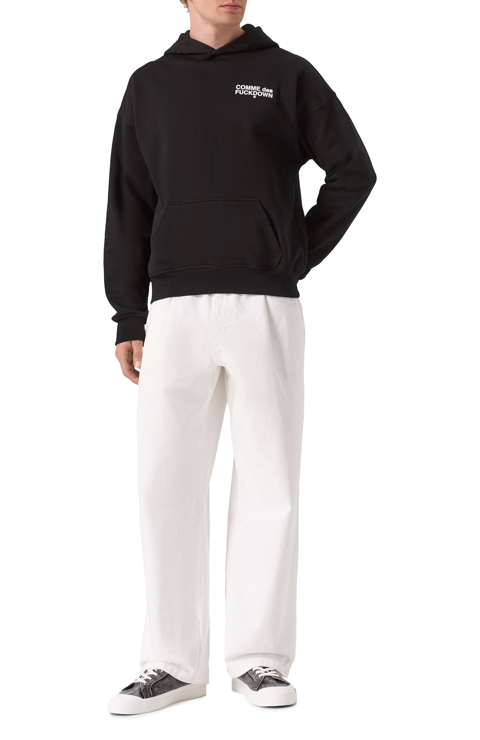 Хлопковое худи COMME DES FUCKDOWN, арт. CFABM01541, фото 2