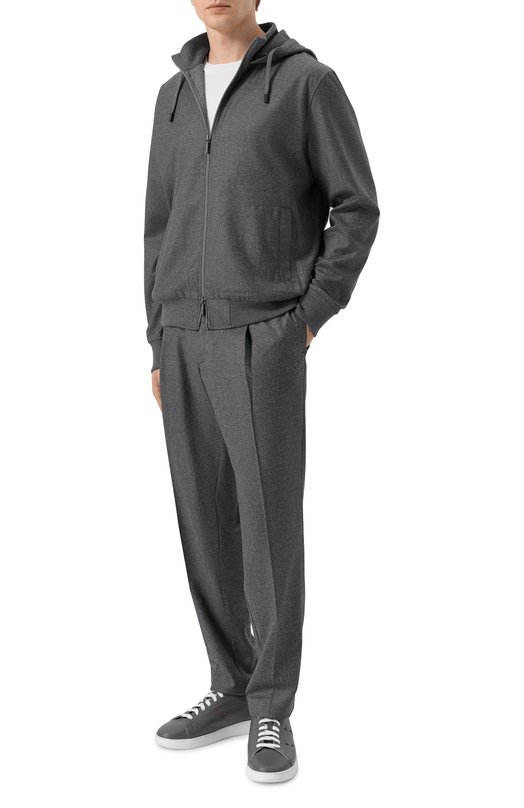 Брюки из шерсти и кашемира Capobianco 19M808.FA00. Серый  19M808.FA00. Фото 2