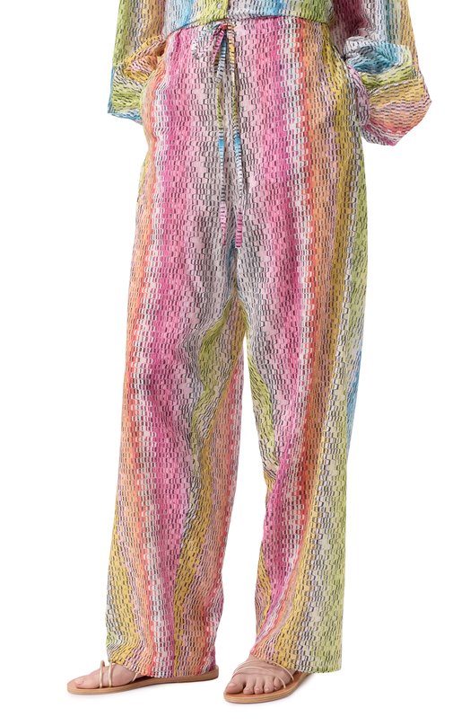 Брюки из хлопка и шелка Missoni MS25SI01/BW00UU Разноцветный  MS25SI01/BW00UU Фото 3