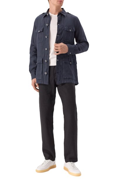 Льняная куртка-рубашка 120% LINO, арт. 32ALIM89RH/0253/000, фото 2