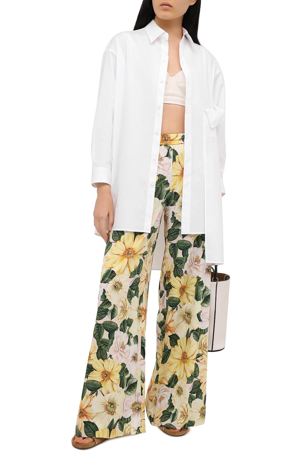 Шелковые брюки DOLCE & GABBANA, арт. FTBT3T/FSA0E, фото 2