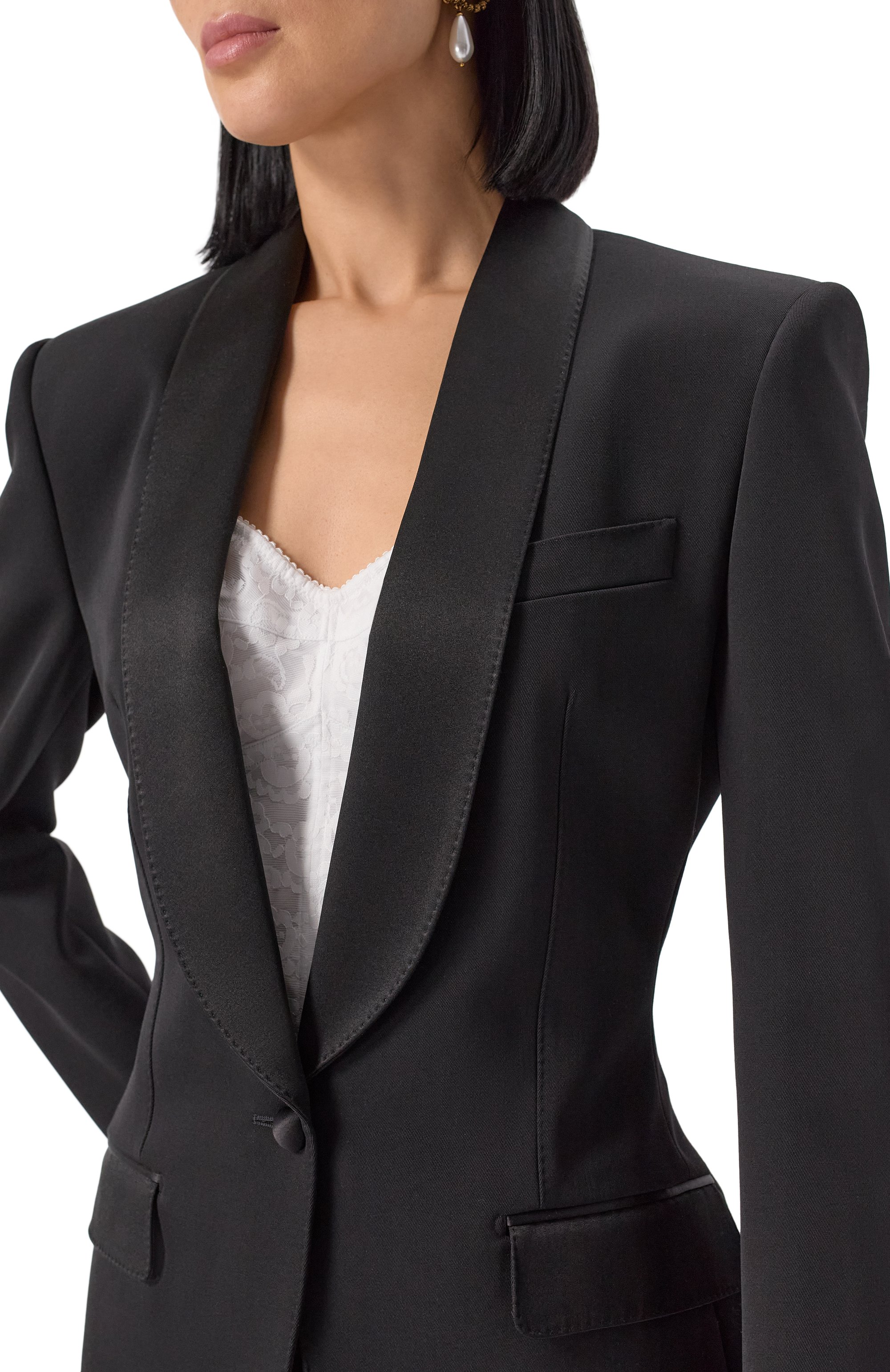 Жакет из шерсти и шелка DOLCE & GABBANA, арт. F2964T/FU21E, фото 5