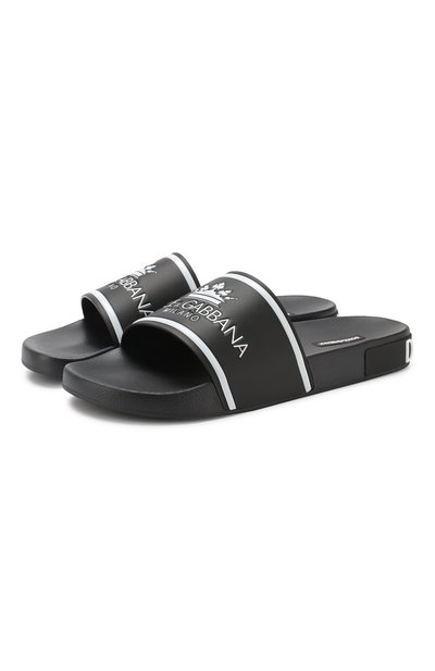Кожаные шлепанцы saint barth DOLCE & GABBANA, арт. CS1646/AZ578, фото 1