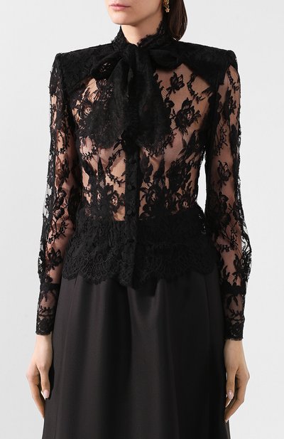 Хлопковая блузка DOLCE & GABBANA, арт. F5L51T/HLMQJ, фото 3