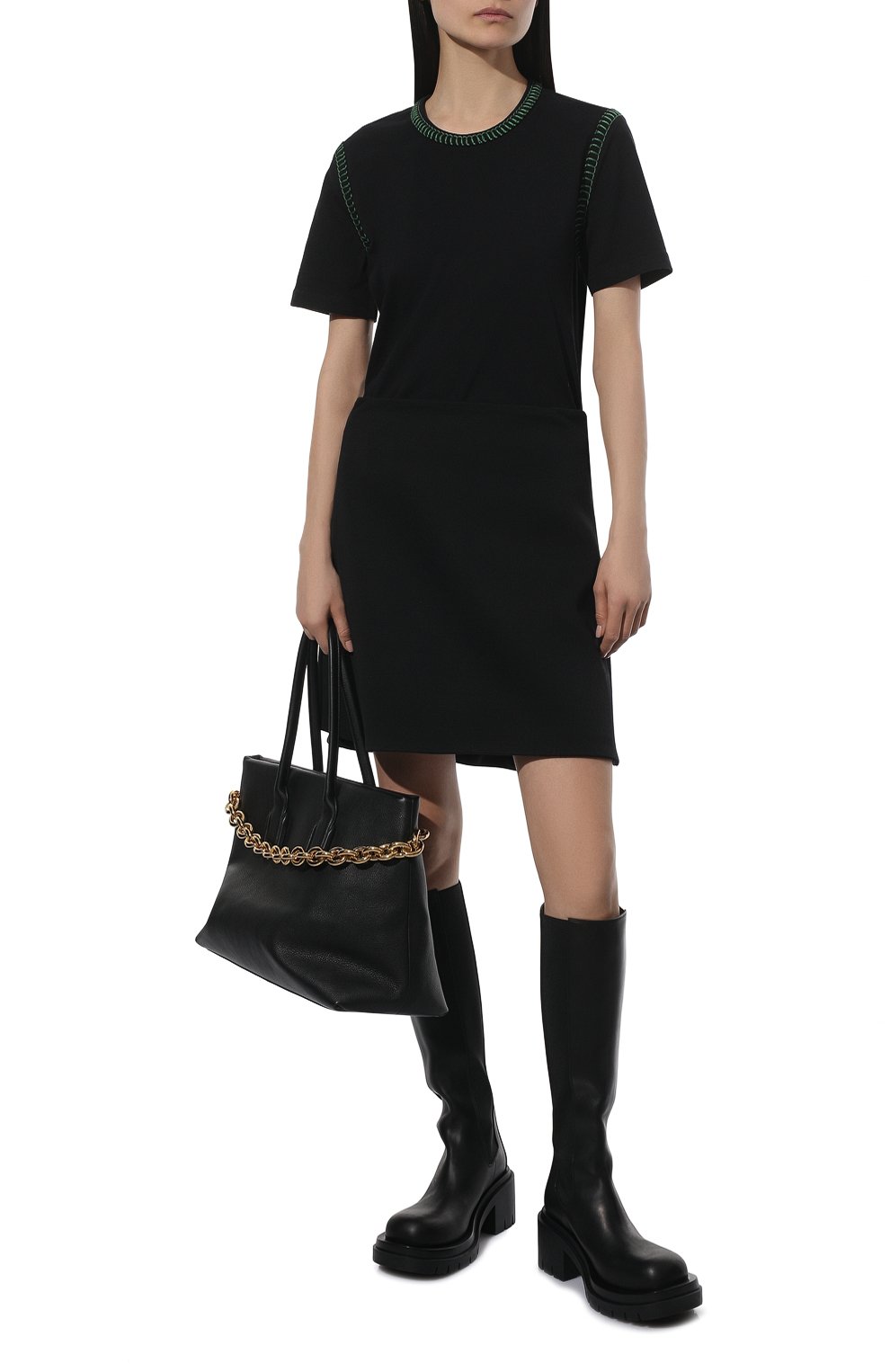 Хлопковая футболка BOTTEGA VENETA, арт. 690713/V1P70, фото 2