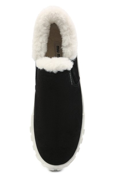 Замшевые слипоны MIU MIU, арт. 5T382D-3J9N-F0889-005, фото 5