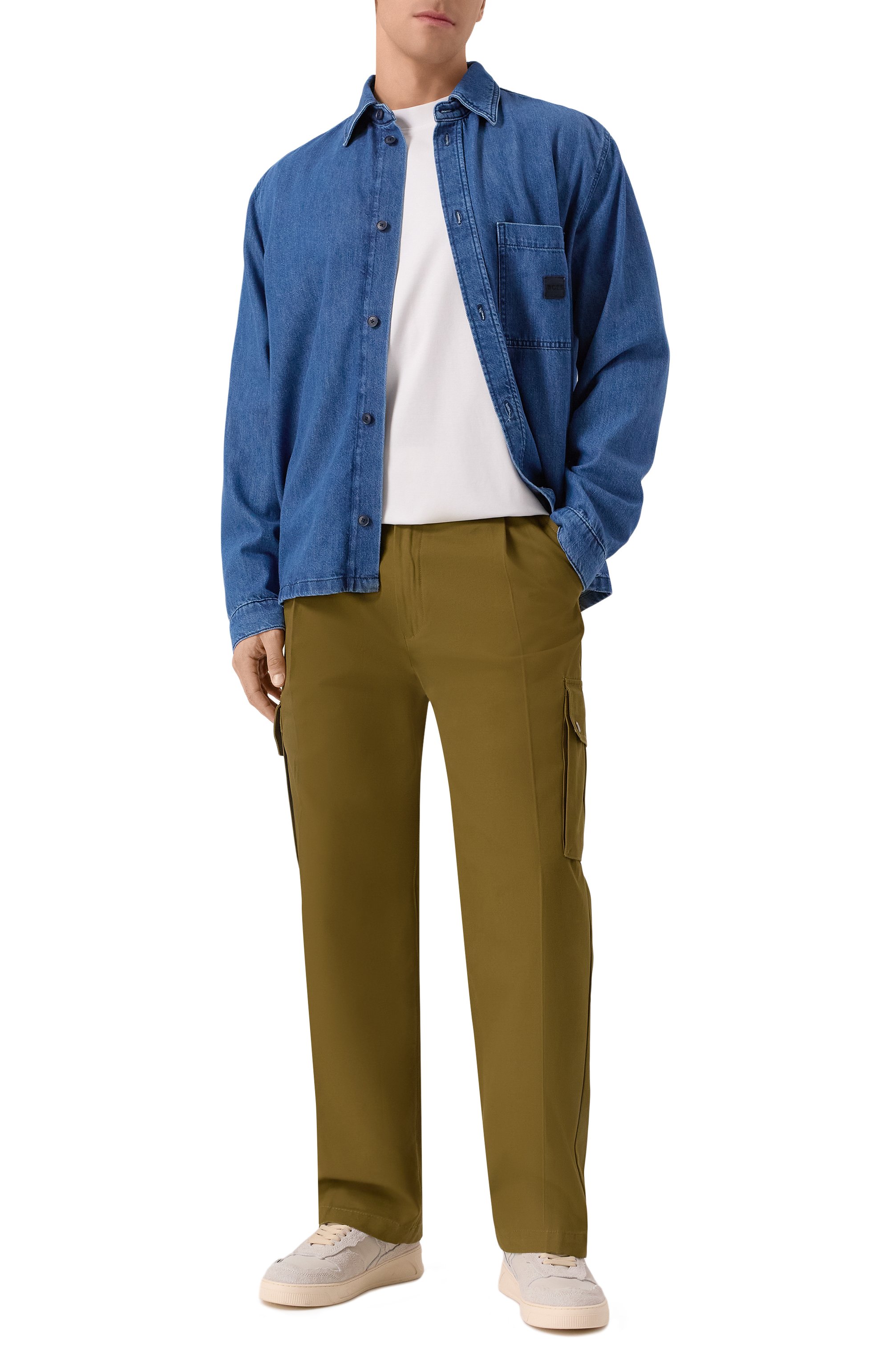 Хлопковый лонгслив BOSS, арт. 50531331, фото 2