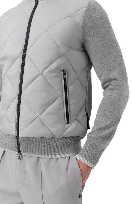 Комбинированный кардиган Bogner 88889426 Серый  88889426 Фото 5