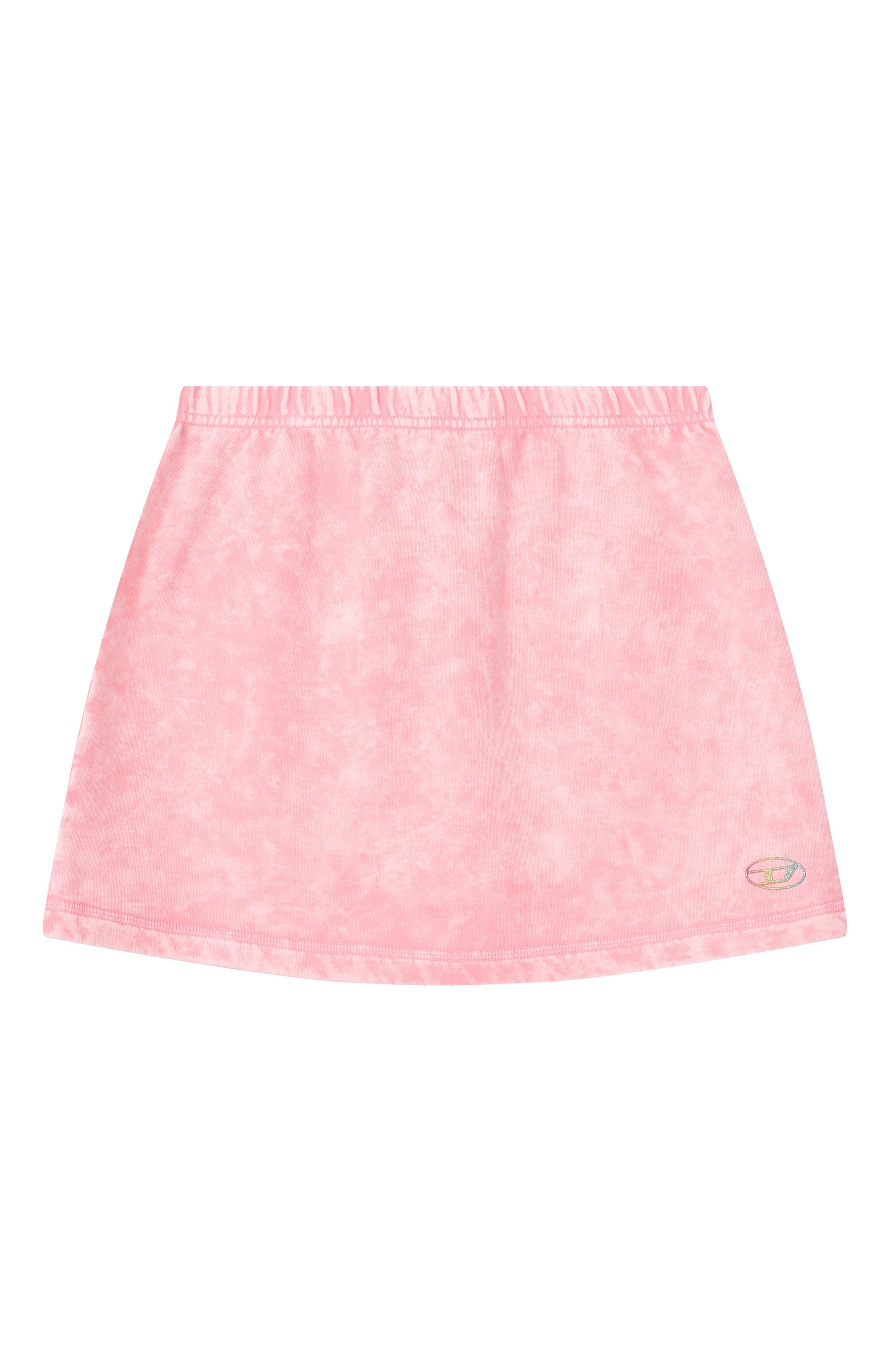 Хлопковая юбка DIESEL розового цвета по цене 10900 руб., арт. J02685/KYA0F, фото 1 Хлопковая юбка DIESEL, арт. J02685/KYA0F, фото 1