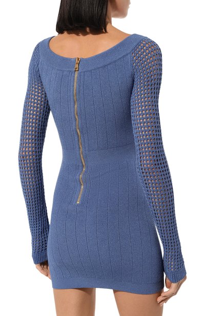Платье из вискозы BALMAIN, арт. AF0R8398KE17, фото 4