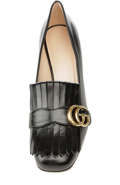 Кожаные туфли marmont с пряжкой GUCCI, арт. 408208/C9D00, фото 4