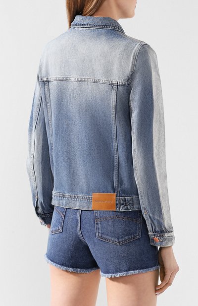 Джинсовая куртка EMPORIO ARMANI серебряного цвета по цене 59350 руб., арт. 3H2B86/2D5UZ, фото 4 Джинсовая куртка EMPORIO ARMANI, арт. 3H2B86/2D5UZ, фото 4
