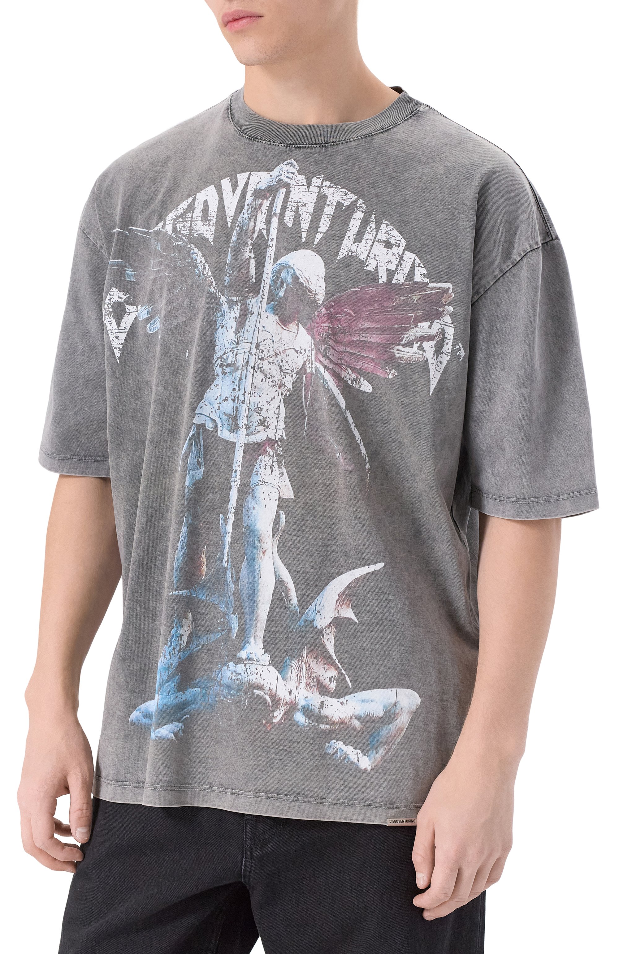 Хлопковая футболка DIEGO VENTURINO, арт. DVTS0DVAM, фото 3