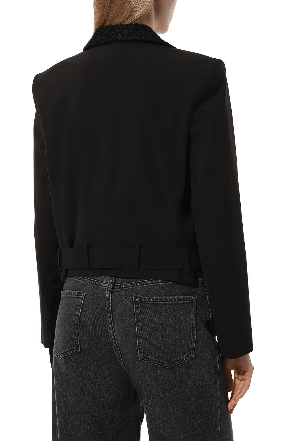 Шерстяной жакет WHO_AM, арт. FJ-P231-BLK, фото 4