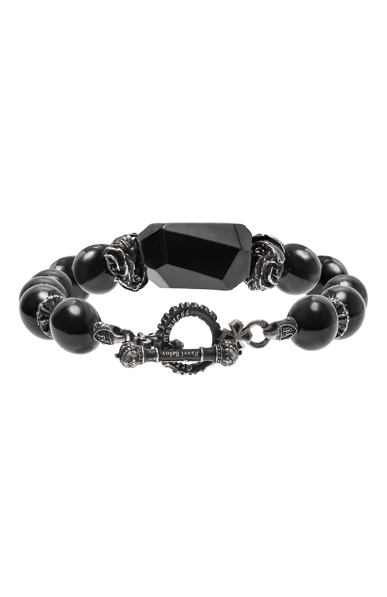 Браслет ангелы и демоны GL JEWELRY черного цвета по цене 27720 руб., арт. PB380, фото 2 Браслет ангелы и демоны GL JEWELRY, арт. PB380, фото 2