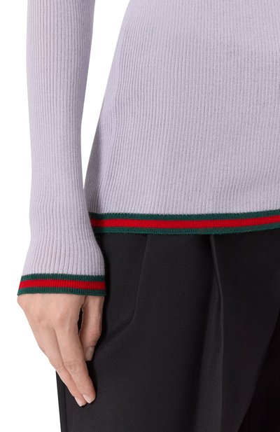 Поло из кашемира и шелка GUCCI, арт. 810315/XKD8J, фото 5