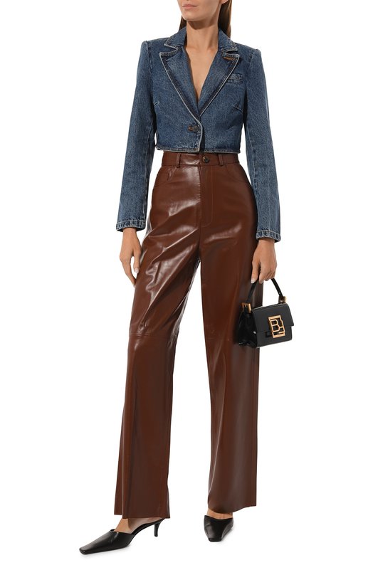 Кожаные брюки Chaud Studio JANETROUSERS23 Коричневый  JANETROUSERS23 Фото 2