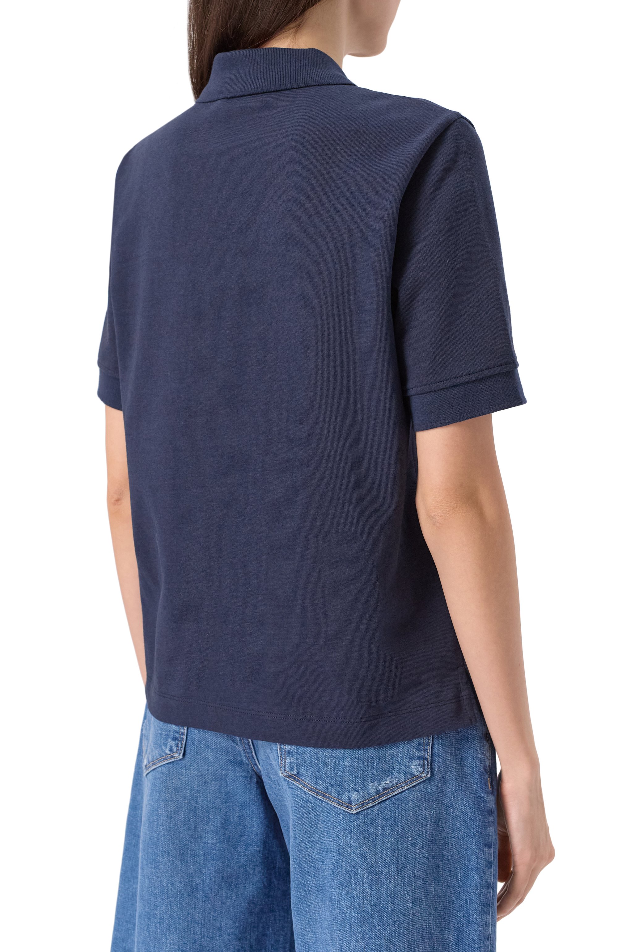 Поло из хлопка и вискозы WEEKEND MAX MARA, арт. SCENA, фото 4