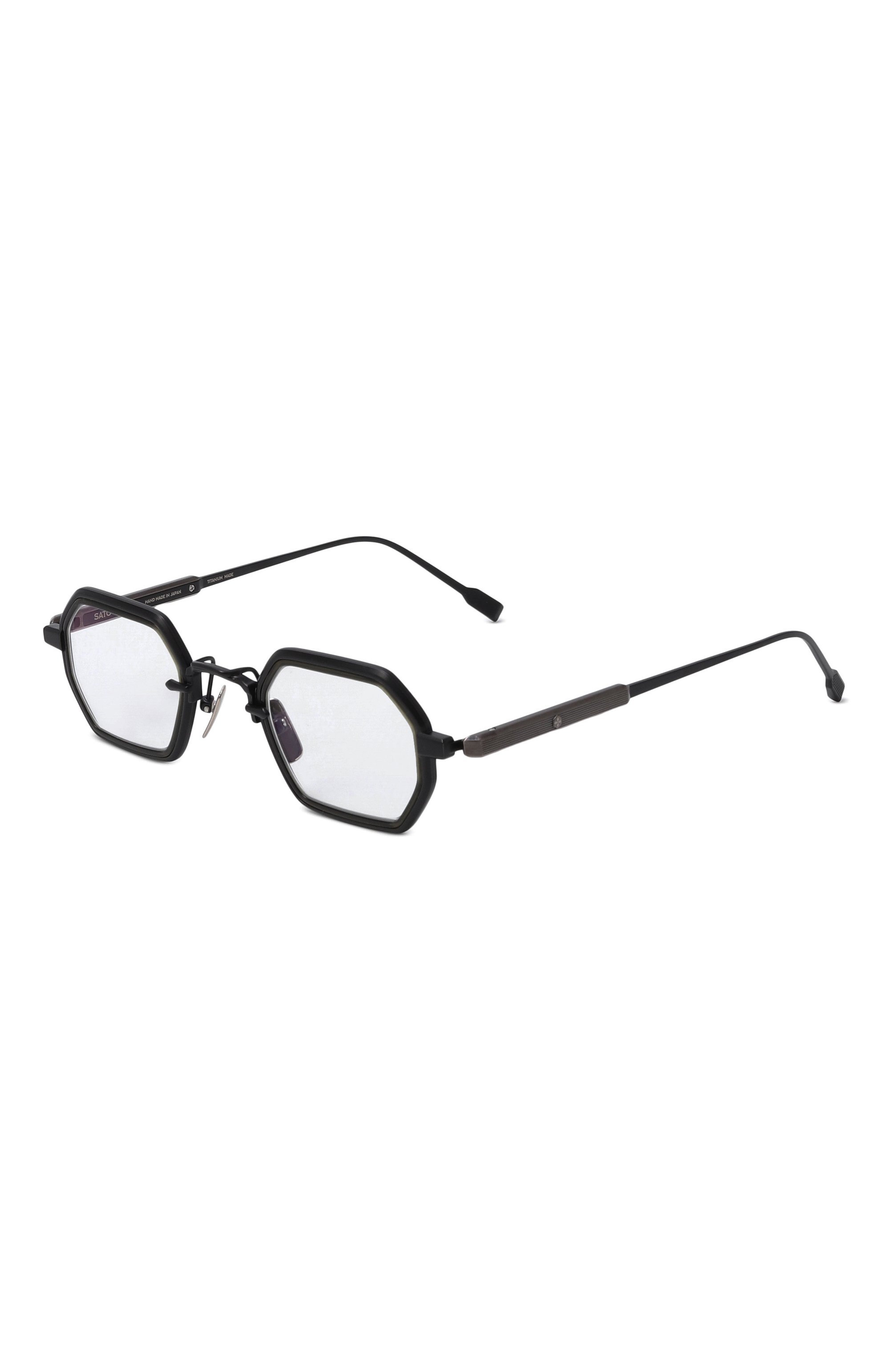 Оправа SATO EYEWEAR черного цвета по цене 129000 руб., арт. HADAR-T/B/AS-1 0PT, фото 1 Оправа SATO EYEWEAR, арт. HADAR-T/B/AS-1 0PT, фото 1