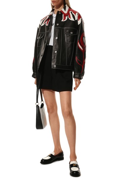 Кожаная куртка MIU MIU, арт. MPV766-1ZIZ-F0002, фото 2