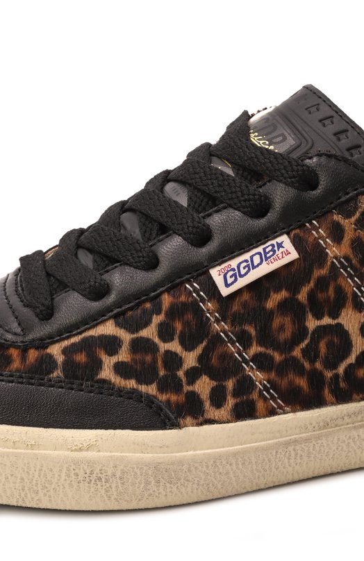 Кожаные кеды Soul-Star Golden Goose Deluxe Brand GWF00464.F005051 Леопардовый  GWF00464.F005051 Фото 7
