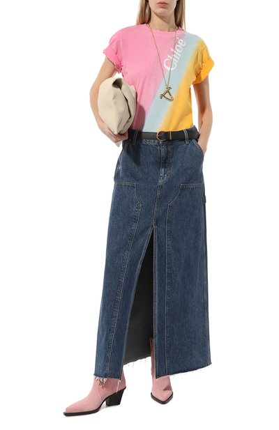 Хлопковая футболка CHLOÉ, арт. CHC23AJH01/181, фото 2