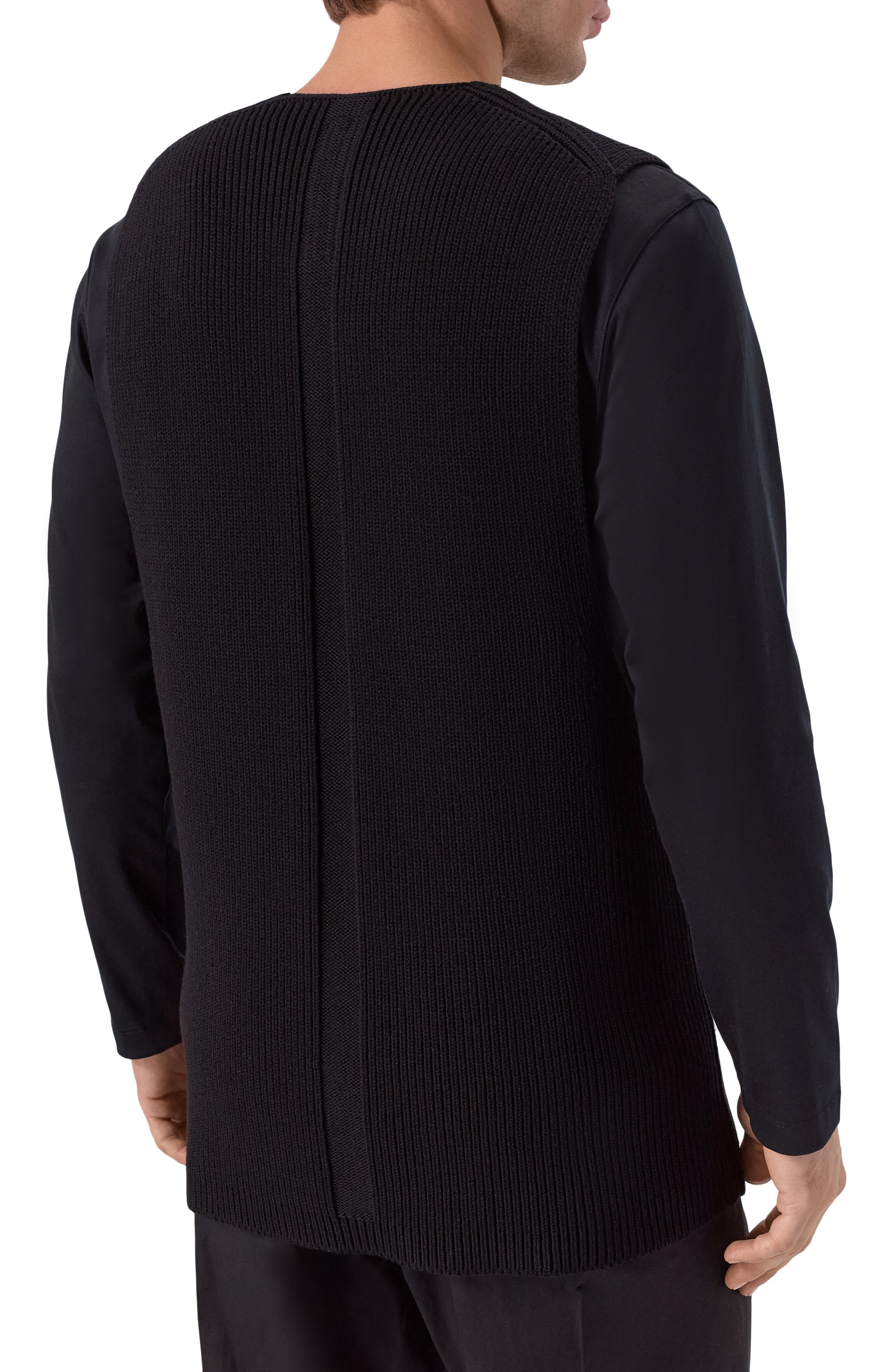 Шерстяной жилет RICK OWENS черного цвета по цене 92650 руб., арт. RR02E1683/KWVH, фото 4 Шерстяной жилет RICK OWENS, арт. RR02E1683/KWVH, фото 4