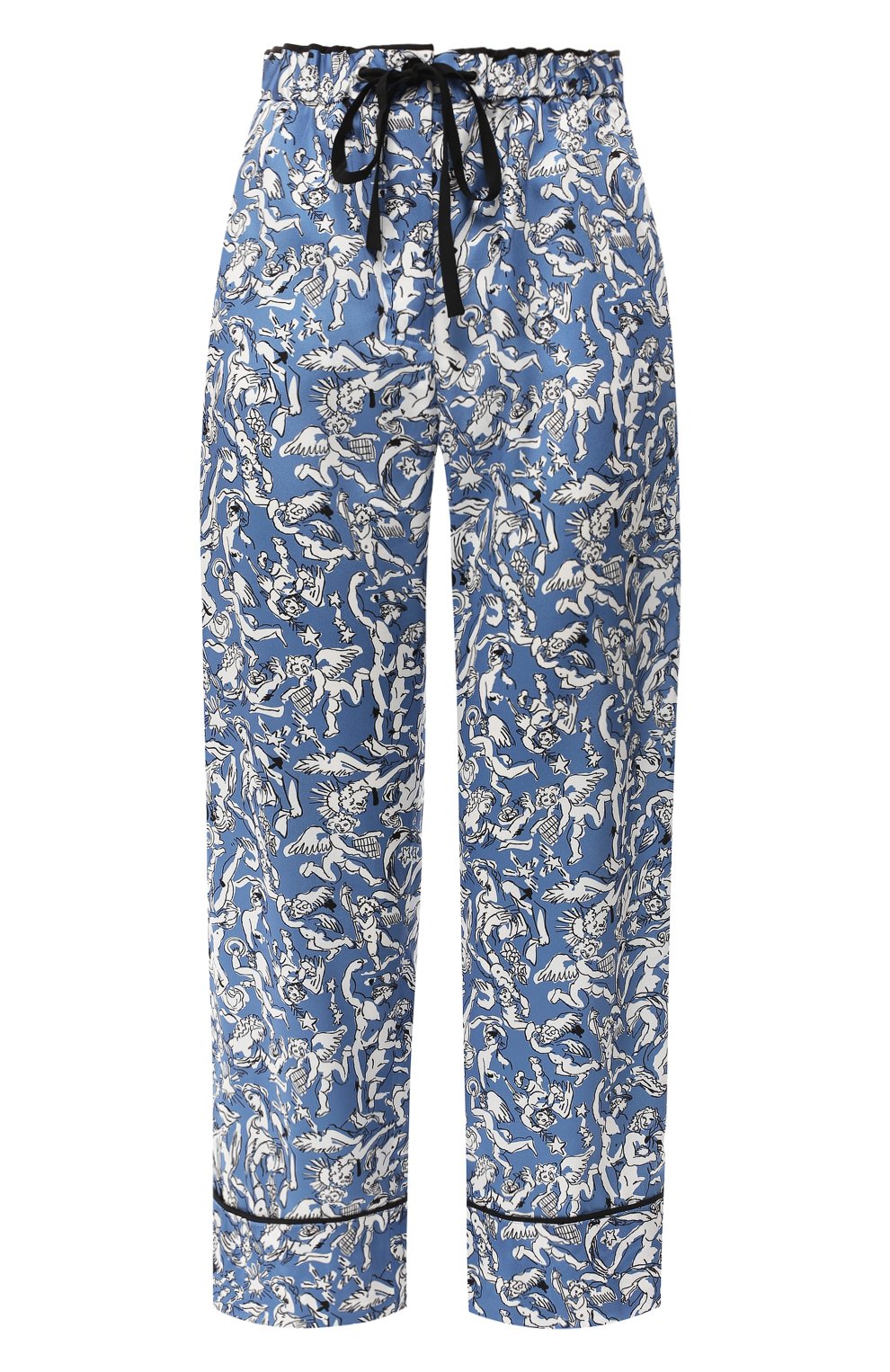 Брюки с принтом VICTORIA, VICTORIA BECKHAM, арт. TRVV 127 SS19 PRINTED P0LY TWILL, фото 1