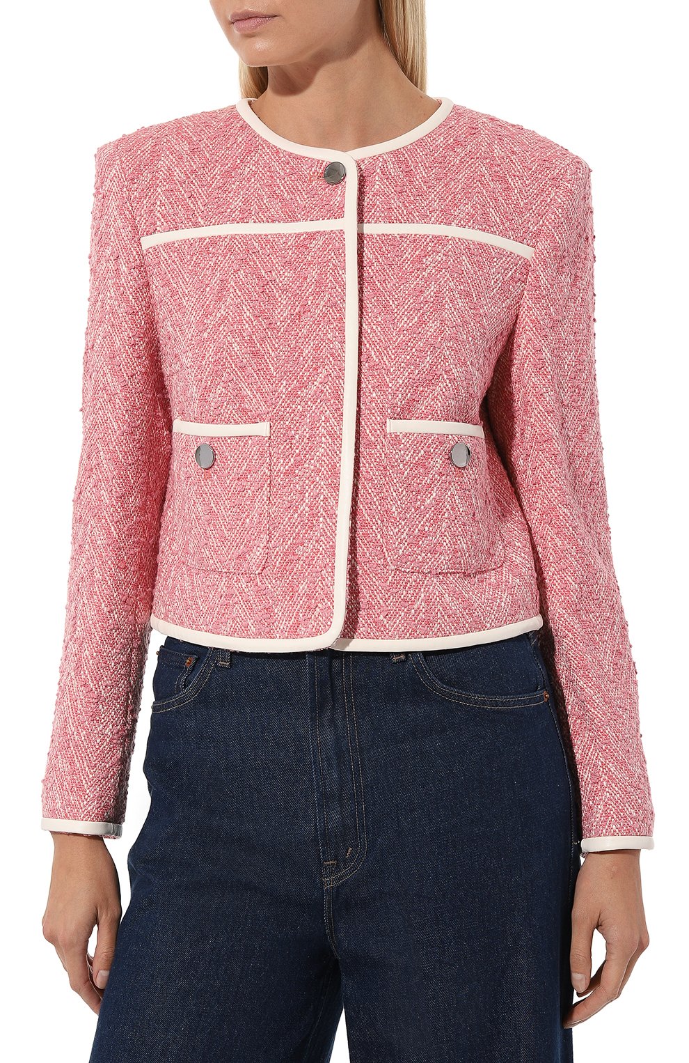 Жакет из хлопка и вискозы BOSS, арт. 50495705, фото 3