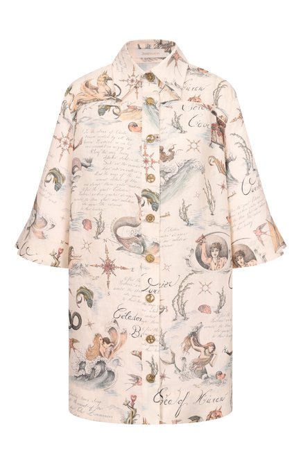 Женское льняная туника ZIMMERMANN, арт. 7005DC26R