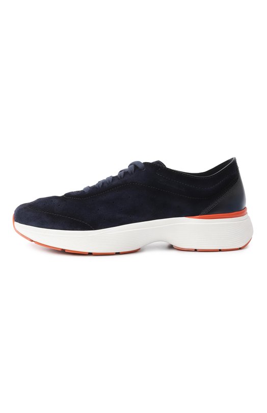 Замшевые кроссовки Bounce Santoni MBBG22070BARKS0G Синий  MBBG22070BARKS0G Фото 4