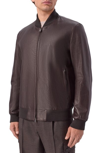 Кожаный бомбер BRIONI, арт. PLAD0L/PD708, фото 3