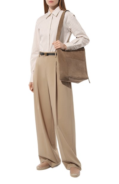 Кожаные эспадрильи SAINT LAURENT, арт. 458573/0RR00, фото 2