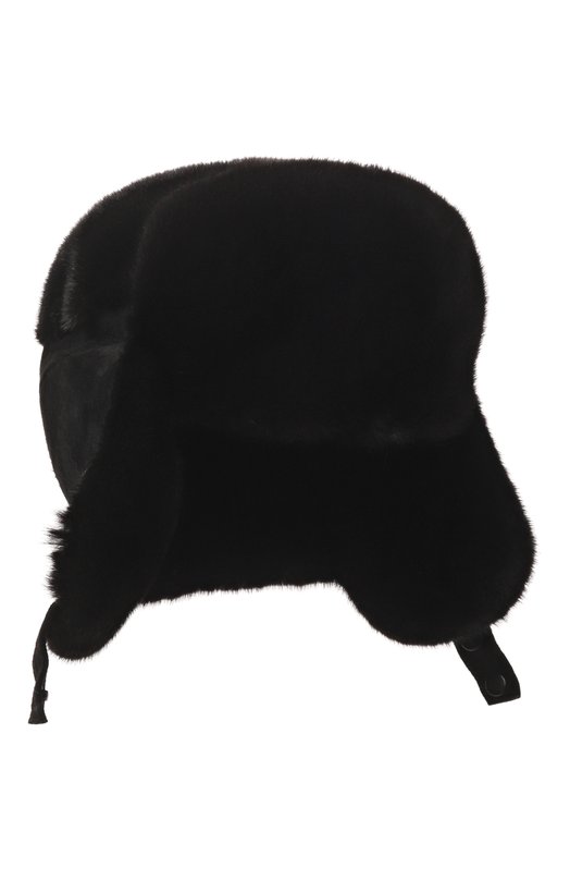 Меховая шапка-ушанка из норки VICTORIA KUSENKOVA 332800002115 Чёрный 332800002115