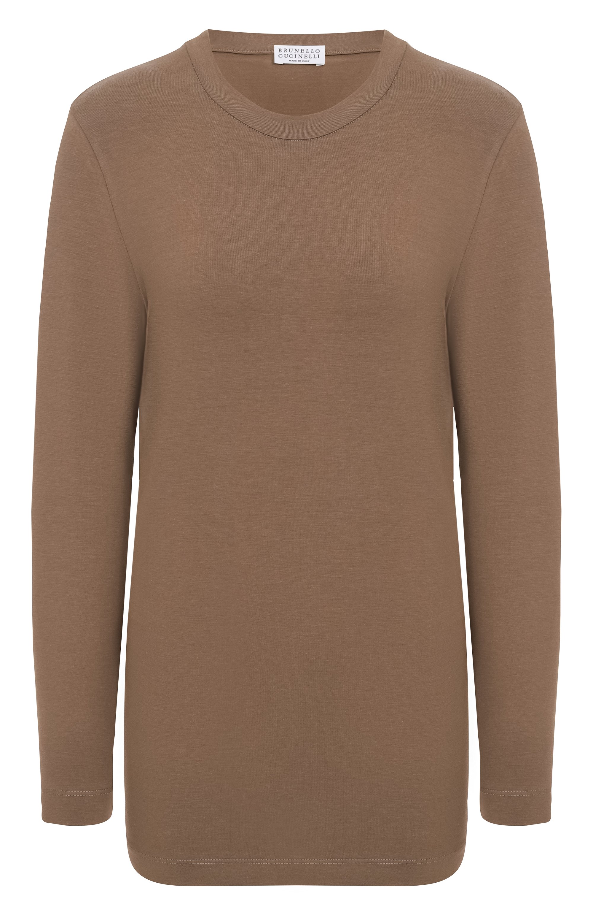 Хлопковый лонгслив BRUNELLO CUCINELLI, арт. MPT18B0107, фото 1