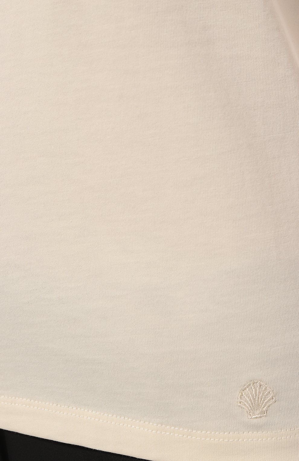 Хлопковая майка LOULOU DE SAISON кремового цвета по цене 8230 руб., арт. P0S0, фото 5 Хлопковая майка LOULOU DE SAISON, арт. P0S0, фото 5